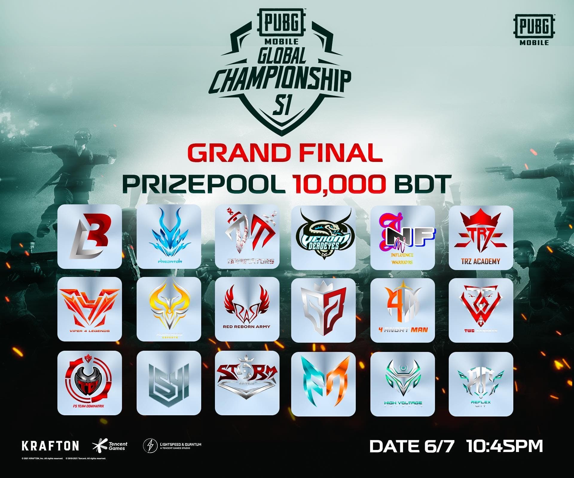 PUBG Mobile Global Championship S1 Finalist