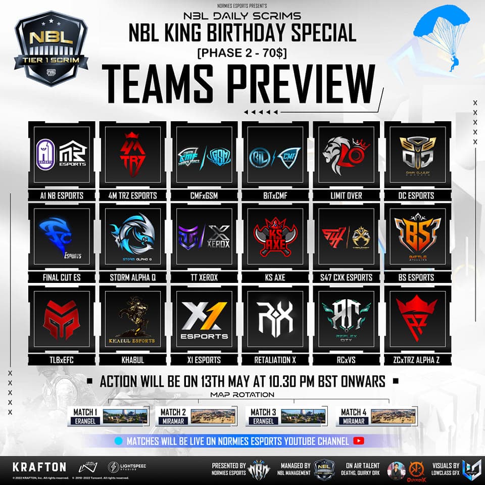 NBL KING BIRTHDAY SPECIAL SCRIM