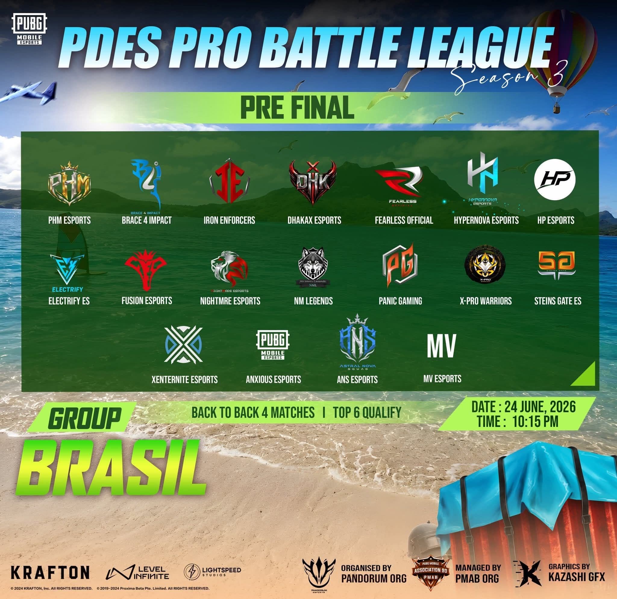 PDES Pro Bettle League Pre Finalist